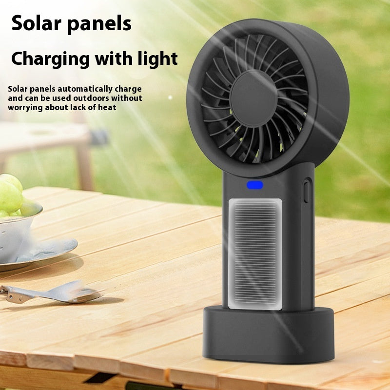 USB Mini Solar Charging Handheld Fan