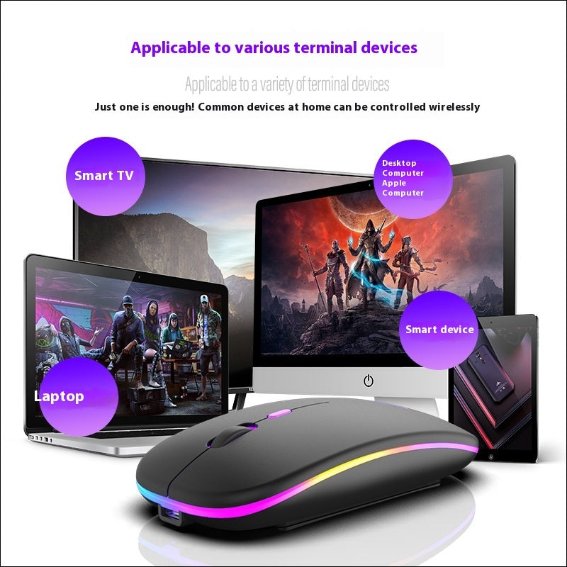 X15 Mute Wireless Mouse Charging Wireless Luminous Computer