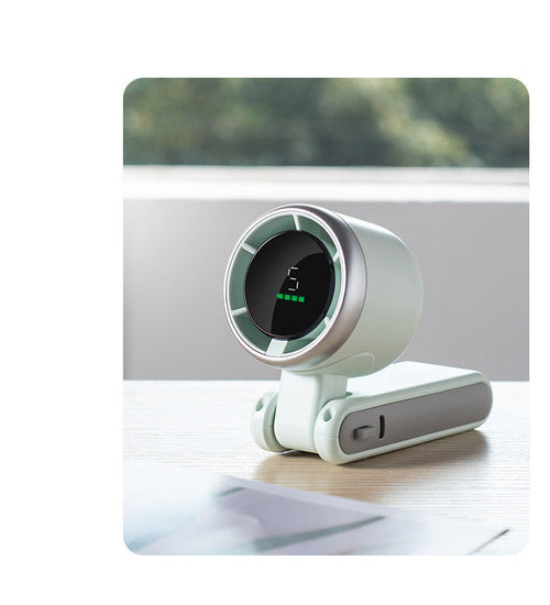 Hanging Neck Outdoor 180 Degree Folding Desktop Mini Fan Hand-held