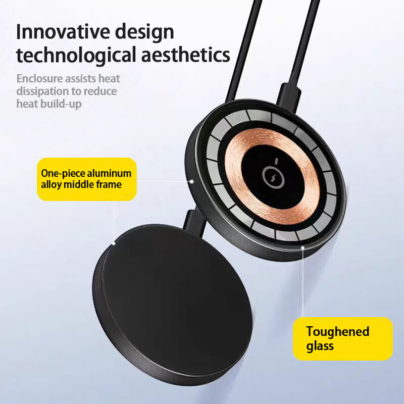 The Qi Wireless Charger 15w Magnetic Wireless Fast Charging Is