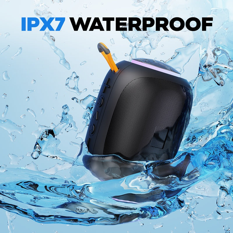 JYX L5 Portable Speaker & IPX7 Waterproof Bluetooth Speaker With LED