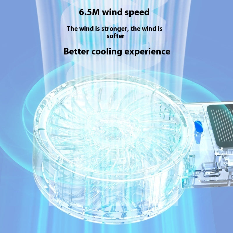 USB Mini Solar Charging Handheld Fan